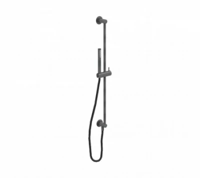 Conjunto de barra deslizante Waterevolution Flow com chuveiro de mão 800 mm Gun Metal T1661GME