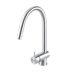 Waterevolution Flow torneira de cozinha em aço inoxidável maciço com bica retrátil T155IE