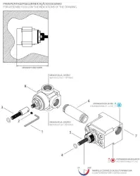 Waterevolution Flow embutido termostato de chuveiro com 1 desviador de latão escovado