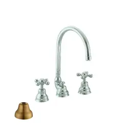 Cisal Arcana Torneira de Lavatório de Cerâmica 3 Furos Bronze AC00106027