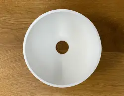 Lavatório Solid S, Solid Surface, redondo, 20 x 20 x 11 cm, branco mate, 1208953267