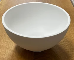 Lavatório Solid S, Solid Surface, redondo, 20 x 20 x 11 cm, branco mate, 1208953267