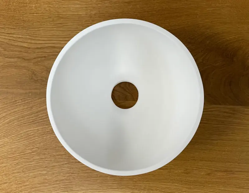 Lavatório Solid S, Solid Surface, redondo, 20 x 20 x 11 cm, branco mate, 1208953267