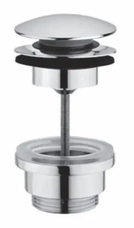 PB Unix sink plug 1 1/4 lockable push up click clack chrome 1208953283