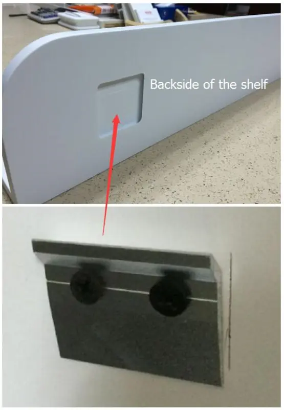 Solid-S Planchet Cesto de duche em superfície sólida, branco mate, 120 x 12 cm, com fixação oculta 1208953449