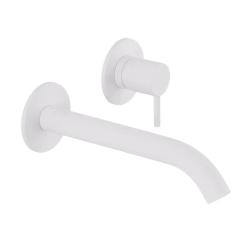 Misturador embutido para lavatório SB Round, branco fosco, 162mm