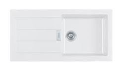 Franke Sirius 2 S2D 611 pia de plástico com escorredor branco de montagem 100x50 143.0634.551