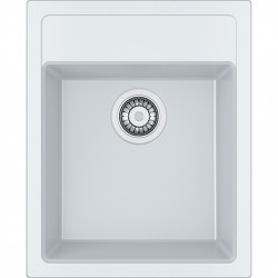 Franke Sirius 2 S2D 610.40 pia branca de plástico 43x53cm de montagem com furo para torneira 114.0568.054