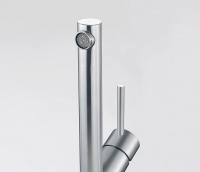 Franke Orbit torneira de cozinha de aço inoxidável maciço com bica giratória inox 115.0569.290