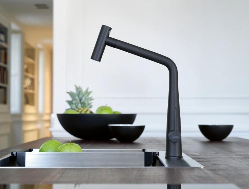 Franke Icon Torneira de Cozinha preto fosco com bica extensível 115.0625.190