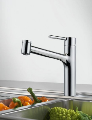 Franke Centro Torneira de Cozinha cromada com ducha retrátil 115.0600.131