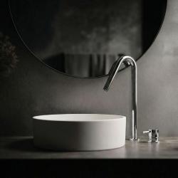 Torneira de lavatório de 2 furos Waterevolution Flow em cromo com bica alta V 120mm T1122V01