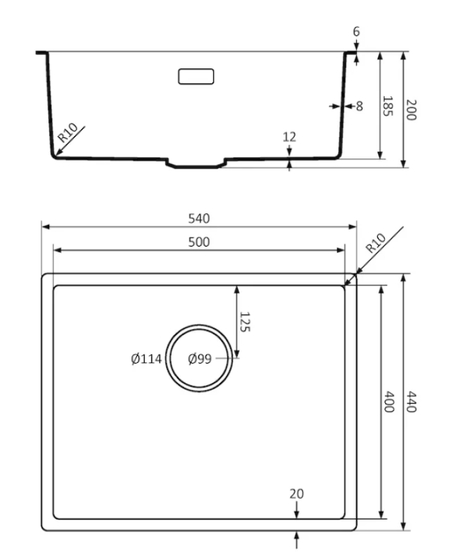 Lorreine 50BQ-FU pia de quartzo preta 50x40cm de embutir com montagem plana preta com válvula de cesta preta 1208954002