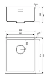 Lorreine pia de quartzo preta 34x40cm instalação por baixo/sobrepor preta com válvula de escoamento gun metal 1208954032