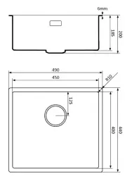 Lorreine pia de Quartzo preta 45x40cm de embutir com instalação nivelada preta com válvula cesta gun metal 1208954037