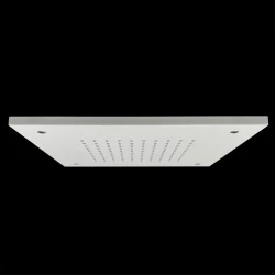 SB Rubinetterie chuveiro de teto embutido quadrado de corian solid surface branco fosco 30cm 1208954082