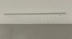 SB Rubinetterie fosco branco corian solid surface embutida chuveiro quadrado de teto 40cm 1208954083