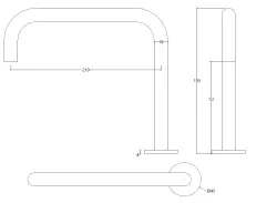Waterevolution Flow torneira de lavatório de 2 furos PVD Cobre Escovado T112HCPE