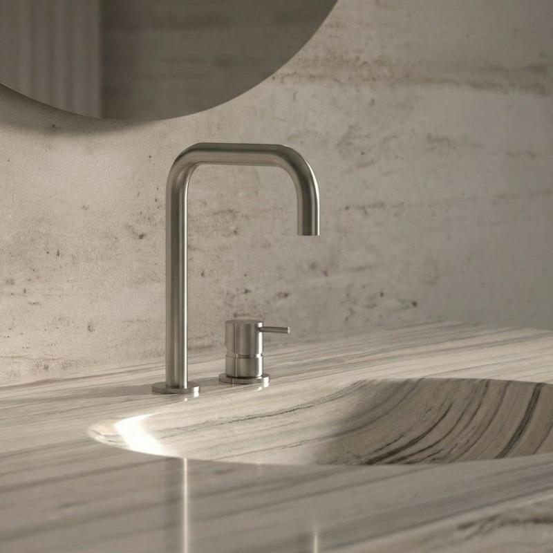 Waterevolution Flow 2-furos torneira de lavatório inox T112HIE