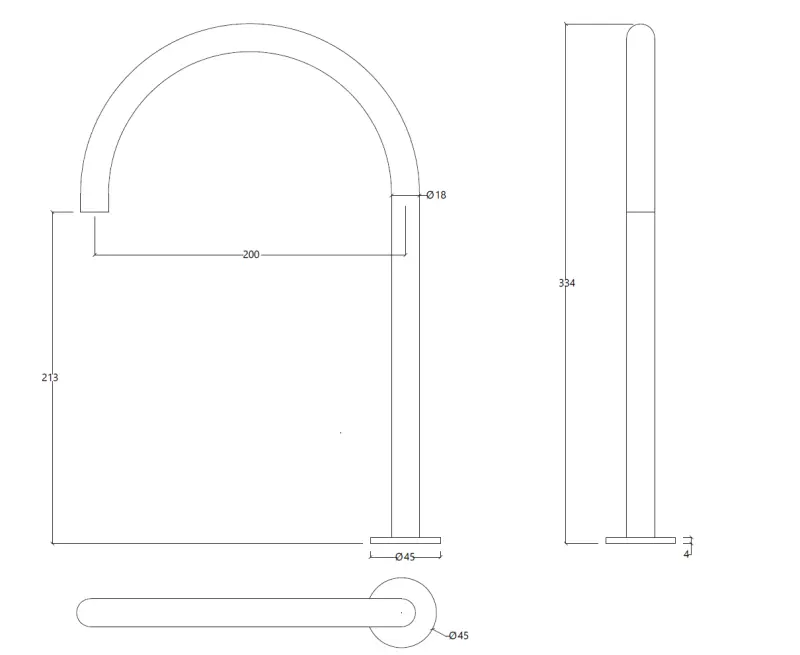 Torneira de lavatório Waterevolution Flow de 2 furos PVD Gun Metal com bico alto de 200 mm T1122UGME