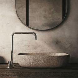 Waterevolution Flow torneira para lavatório de 2 furos com bica alta 222 cromo T122H01