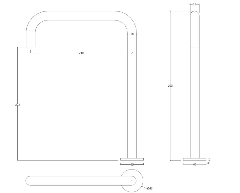 Waterevolution Flow 2-hole sink faucet with high spout 222 stainless steel T122HIE