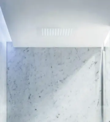SB Rubinetterie matte wit corian solid surface embutida redonda chuveiro de teto 30 cm 1208954156