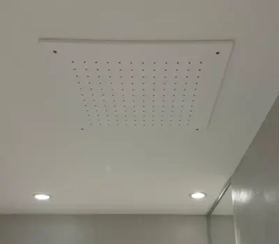 SB Rubinetterie matte wit corian solid surface embutida redonda chuveiro de teto 30 cm 1208954156