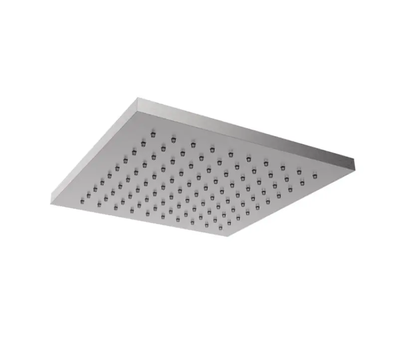 SB Square 316 Rain Shower Head 25x25cm Solid 316 Brushed Stainless Steel