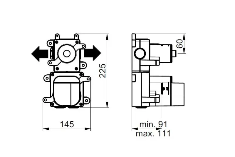 SB Round Shower Set Brushed Brass PVD Recessed Complete 1208954245