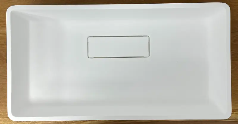 Solid-S City Laveira de encastrar, branca mate, 62 x 32 cm, com escoamento oculto 1208954250