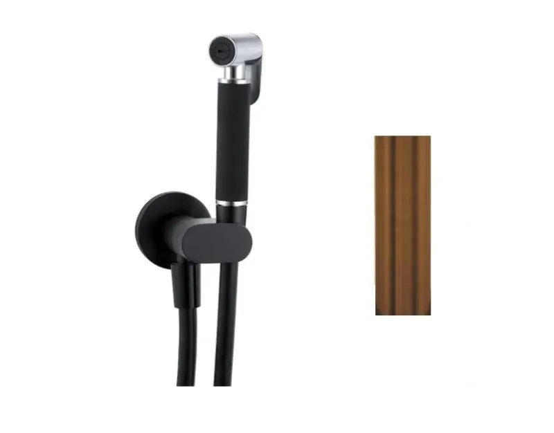 Conjunto de chuveiro de mão Waterrevolution Flow Bidet PVD escovado Cobre T1626CPE