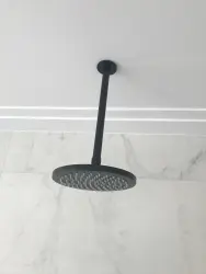 Waterevolution Flow chuveiro de teto 250mm com conexão ao teto totalmente em aço inoxidável