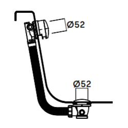 Waterevolution dreno de banheira com combinação de enchimento de banheira PVD Gun Metal B1ENCHGME