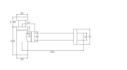Waterevolution Flow design sifão PVD light gold SIF1WGE