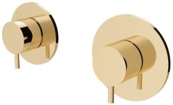 Termóstato de duche embutido Waterevolution Flow com 1 torneira de inversão em ouro claro 1208954644