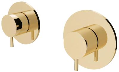 Termóstato de duche embutido Waterevolution Flow com 1 torneira de inversão em ouro claro 1208954644