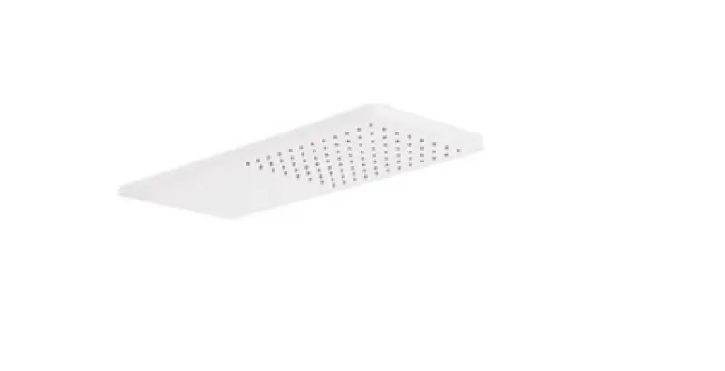 Tres Wall Shower Head 21x55 cm Round Corners Matte White 29990307BM