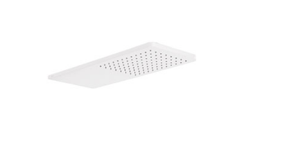 Chuveiro de Cabeça Tres Parede 21x55 cm Cantos Redondos Branco Fosco 29990307BM
