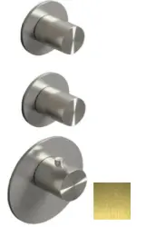 SB 316 AESTHETICS Misturador termostático embutido redondo com 4 saídas/ 2x válvula de desvio PVD ouro escovado 1208954958