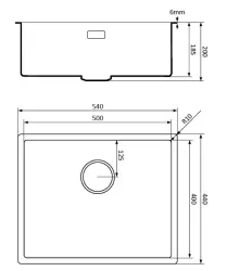 Lorreine 50WQ-FU Pia de Quartzo Branco 50x40cm de embutir com válvula cesta branca 1208955082