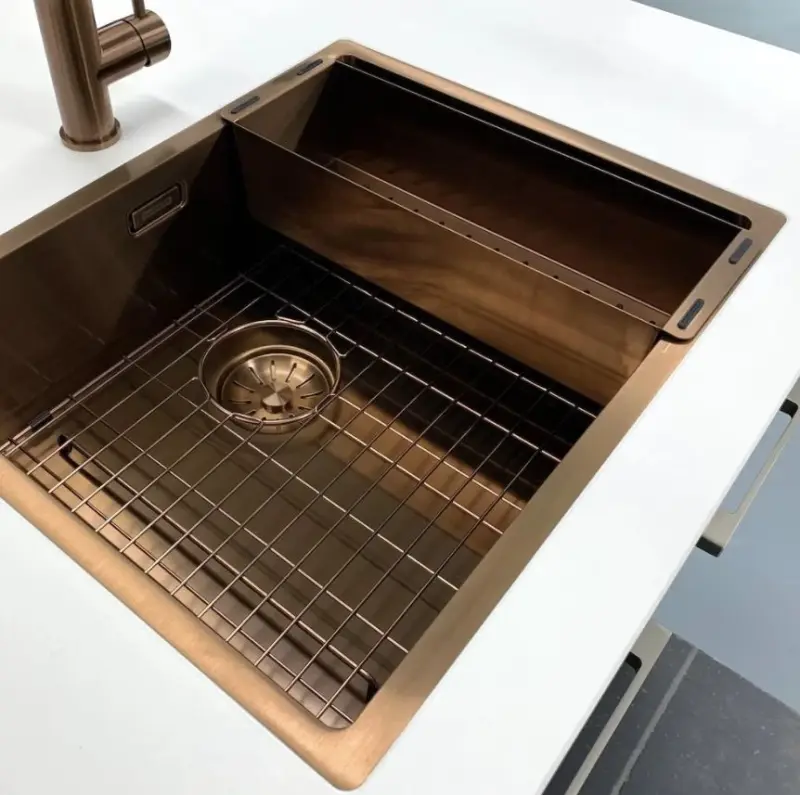 Lorreine grade de fundo para pia PVD cobre suporte para pia 50x40cm 1208955094