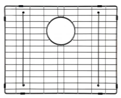 Lorreine grelha de fundo para pia PVD gunmetal antracite 50x40cm 1208955097