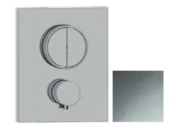 SB Push Square Misturador Termostático Embutido com Botão de Comutação e Regulador de Volume Cromado 1208955122