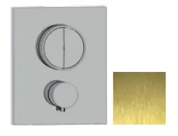 SB Push Square Embutir termostática com botão seletor e controle de volume PVD dourado 1208955129