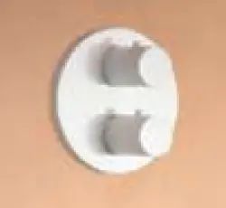SB Universale Round Termostato Embutido com 2 Saídas Branco Fosco 1208955165
