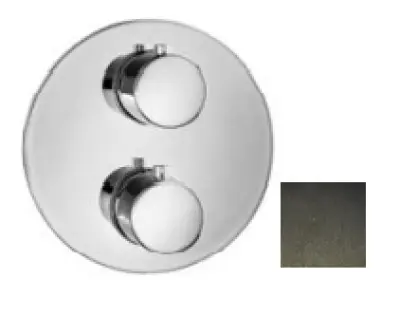 SB Universale Round Misturador Termostático Embutido com 2 Saídas PVD Gun Metal 1208955168