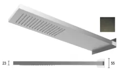 SB Square 316 Chuveiro de Teto com Conexão de Parede Cabeça de Chuveiro PVD Gun Metal 1208955335