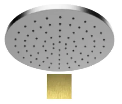 SB Round 316 Chuveiro de Teto 25cm PVD Ouro 1208955348