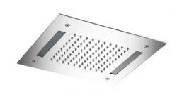 SB Easy Chuveiro embutido 30x30cm totalmente em aço inoxidável com iluminação 1208955436